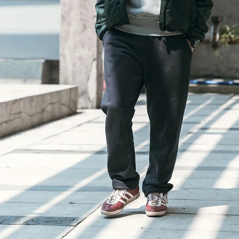 Non Stock Mens Heavyweight Sweatpants Leisure Cotton Jogger Workout Active Pants 240701