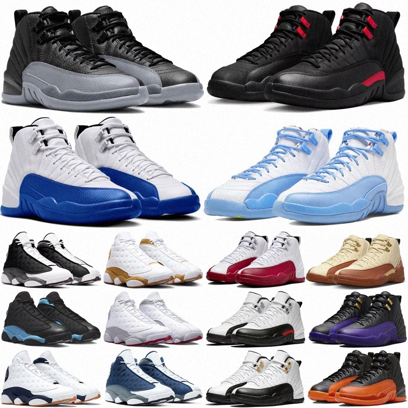 With box mens womens basket ball shoes Red XII Black White basketball shoe Purple Orange men sports trainers sneakers 36-47 DHgates classic ZHnH#