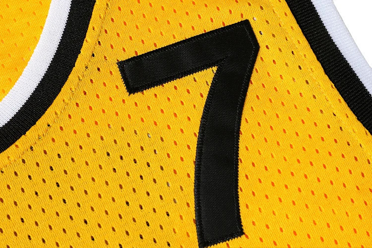 Movie version yellow basketball jersey No.7 Croatia JUGOPLASTIKA 7 KUKOC embroidery outdoor quick-drying breathable sportswear 240619