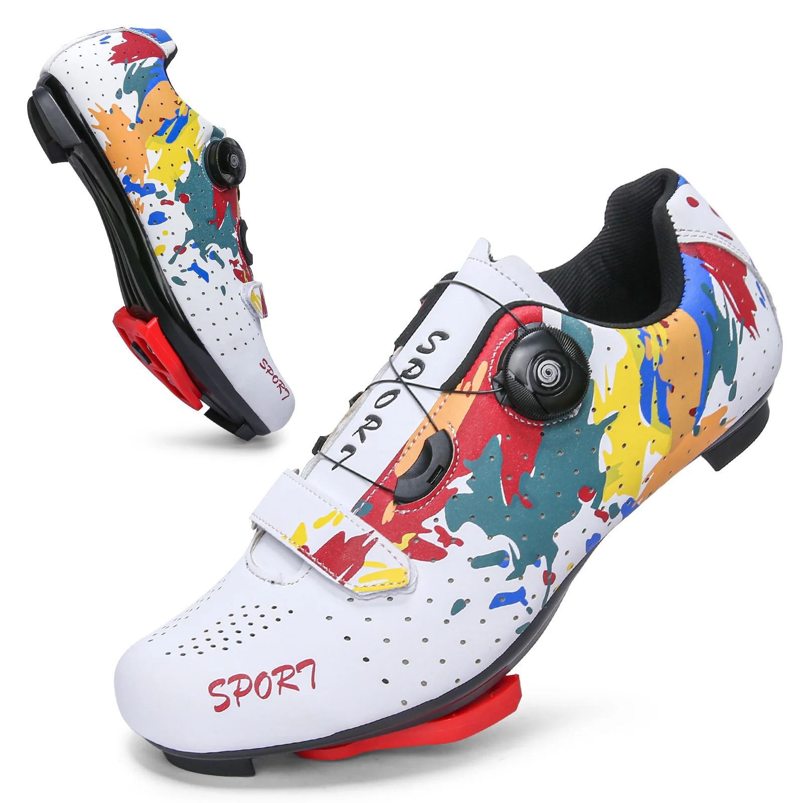 Cycling Shoes MTB Men SPD Road Dirt Bike Shoes Route Cleat Flat Sneaker Racing Women Bicycle Mountain Biking Shoes 240705