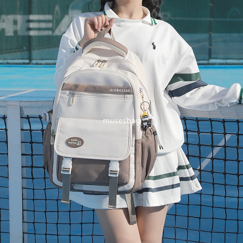 High quality women's fashionable new style simple and large capacity primary school girls backpack junior high school students backpack trendy in