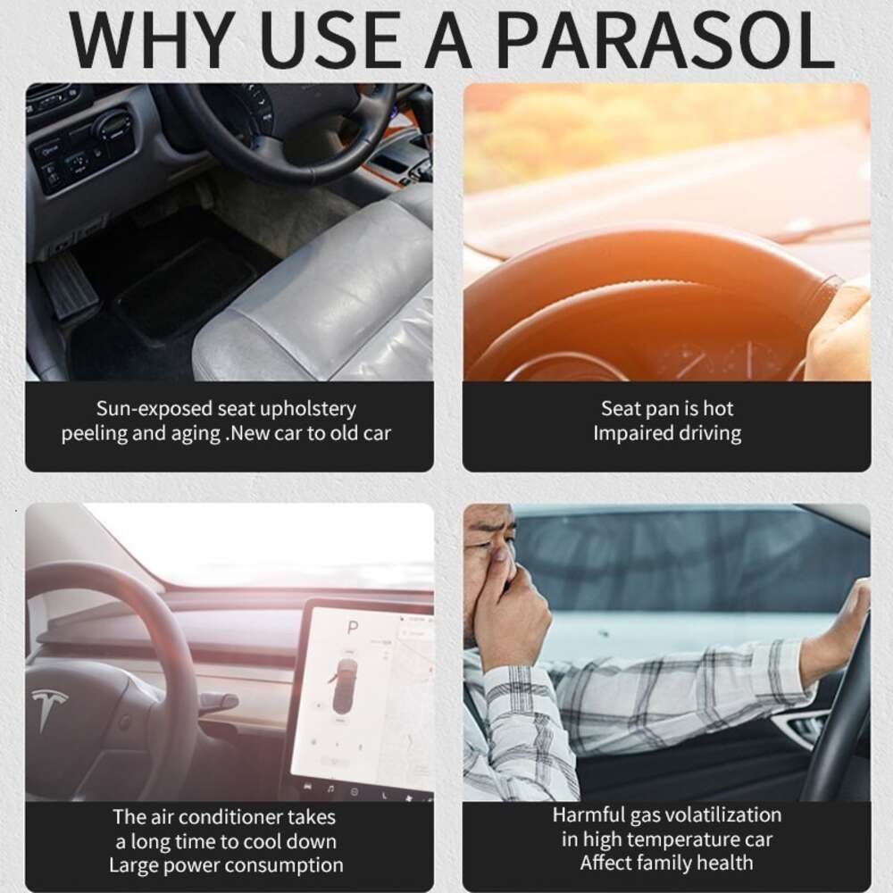 2025 new Car Windshield Sunshades Cover For Tesla 3 Model Y 2023 Foldable Shade Umbrella Sunblind Front Window Sun Protection