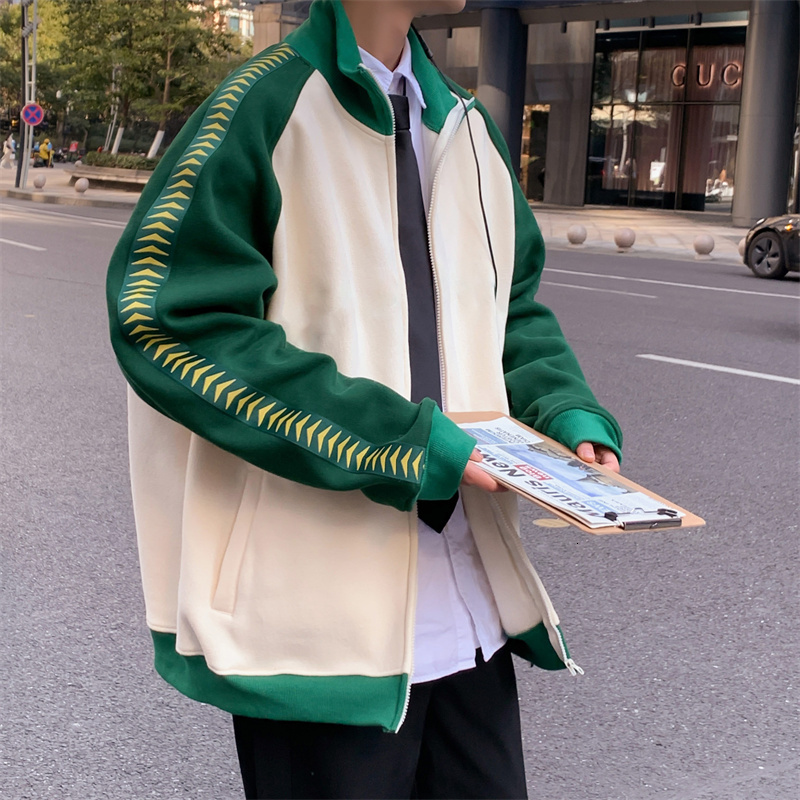 The main promotion is the men's trendy stand up collar new minimalist artistic casual hoodie with a public jacket F7.6#83.3