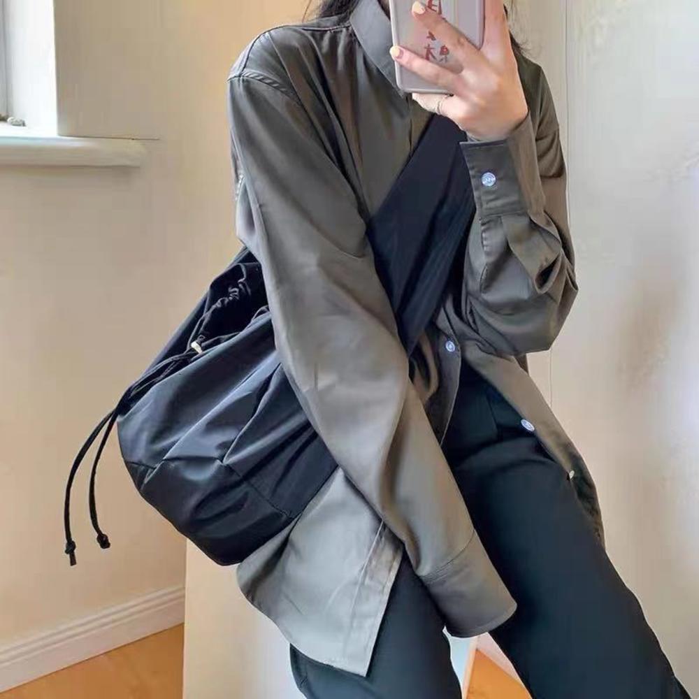 Women Solid Color Crossbody Bags Large Capacity Travel Messenger Student Haruku Handbags Ladies Eco-Friendly Shoulder Bag H7.6#28