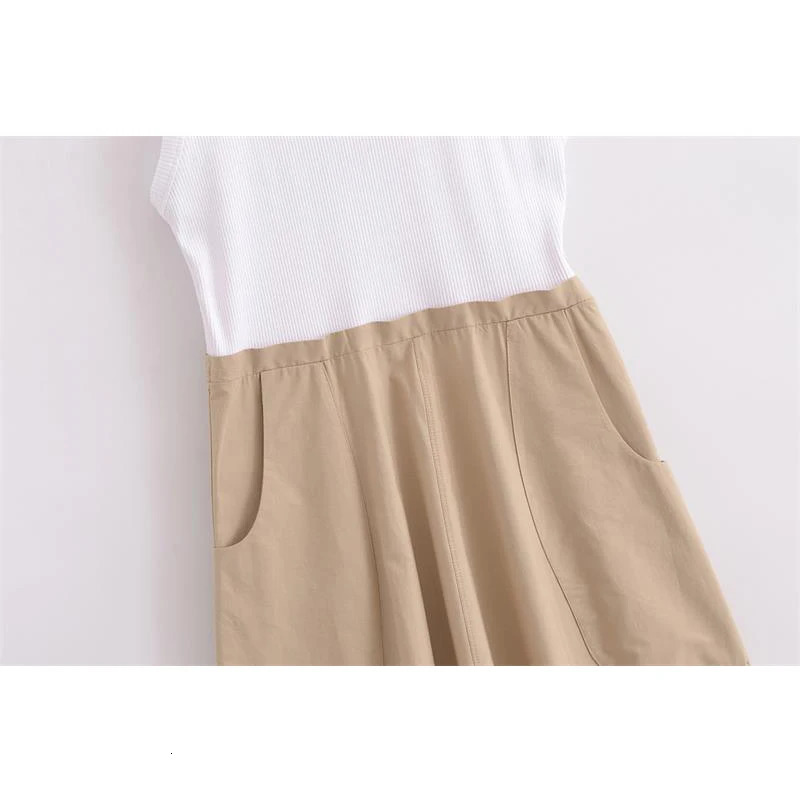 Dresses Summer Womens 2024 Chic Patchwork Elegant Womens Holiday Dress Street Fashion Youth Comfortable Dress 240701