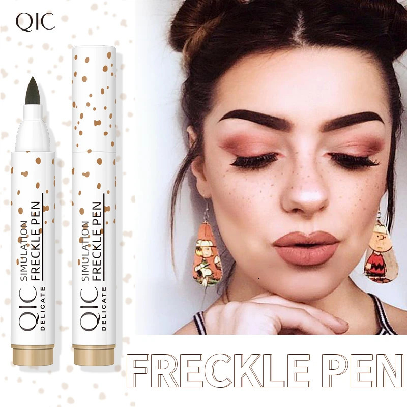 Face Fake Freckles Pen Natural Waterproof Concealer for Long Lasting Look Dot Spot Pen Makep Tool Cosmetic i240705