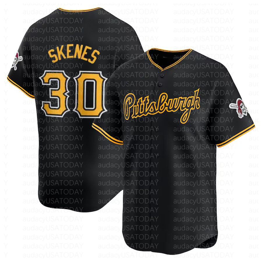 2024 City Connect Baseball Jerseys Paul Skenes Pirates Roberto Clemente Bryan Reynolds Willie Star