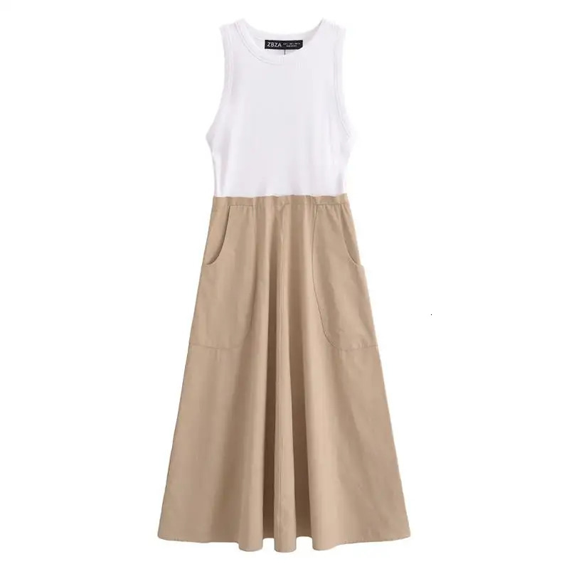 Dresses Summer Womens 2024 Chic Patchwork Elegant Womens Holiday Dress Street Fashion Youth Comfortable Dress 240701