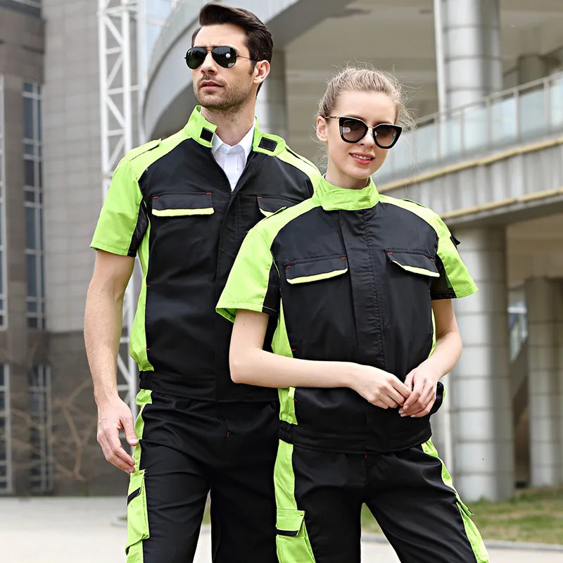 Working Clothing Workwear Men Women Worker Coveralls Workmen Uniforms Car Repairmen Workshop Fashion Work Suit Mechanical Jacket 240704