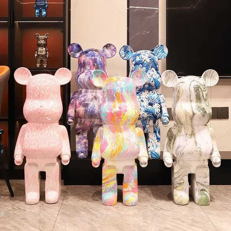 Novelty Items Decorative Objects Figurines Creative Modern 50cm Cartoon Violent Bear Decoration Piggy Bank Home Improvement TV Cabinet Large Floor Sta