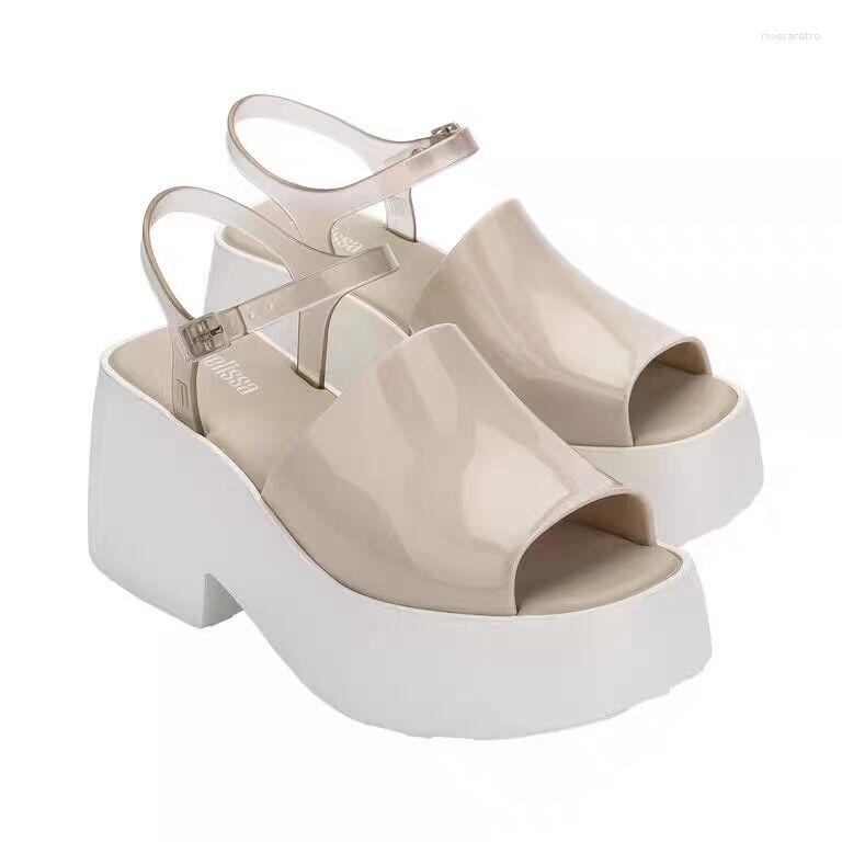Sandals Melisa Women's Shoes Summer Roman Platform Open Toe Wedge Jelly