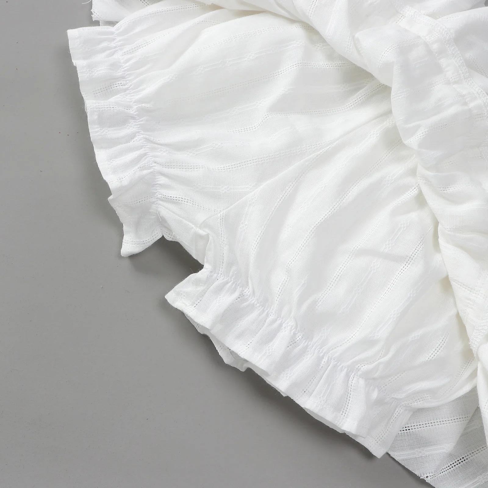 Summer Girls Skirt Sweet Ballet Style White Ruffles Dance Tutu for Toddler School Teens Kids High Waist Thin A-line Short Skirt 240703