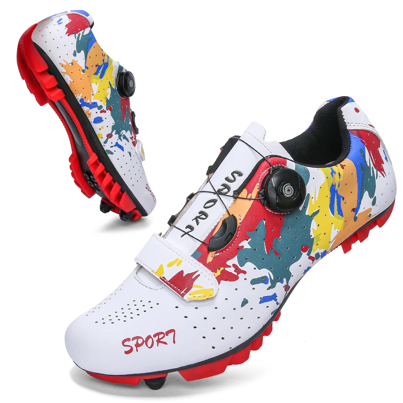 Cycling Shoes MTB Men SPD Road Dirt Bike Shoes Route Cleat Flat Sneaker Racing Women Bicycle Mountain Biking Shoes 240705