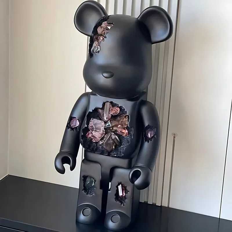 Novelty Items Decorative Objects Figurines Creative Crystal Violent Bear Large Ornament Floor-standing Erosion Internet Celebrity Living Room z241111