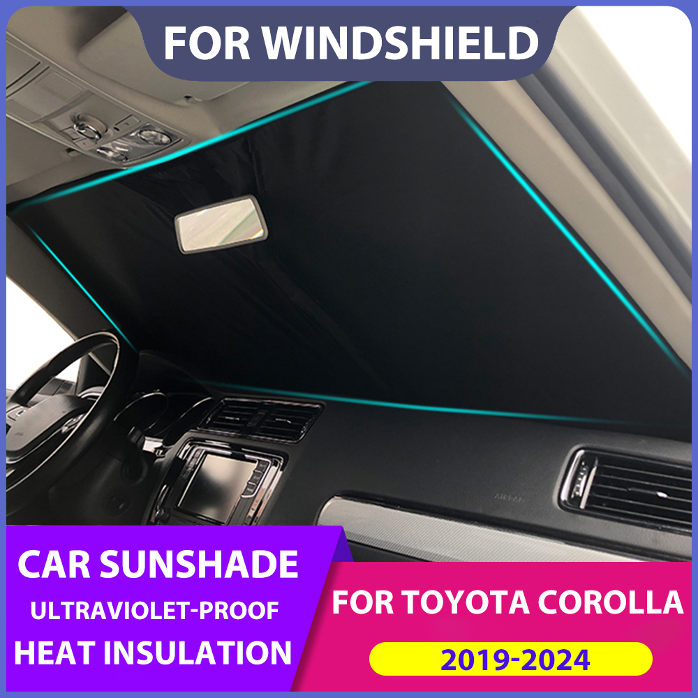 2025 new 2025 new Front Windshield Sunshades Toyota 2019-2024 Car Window Shield Sun Shades Visor For Corolla 12th ACCESSORIES