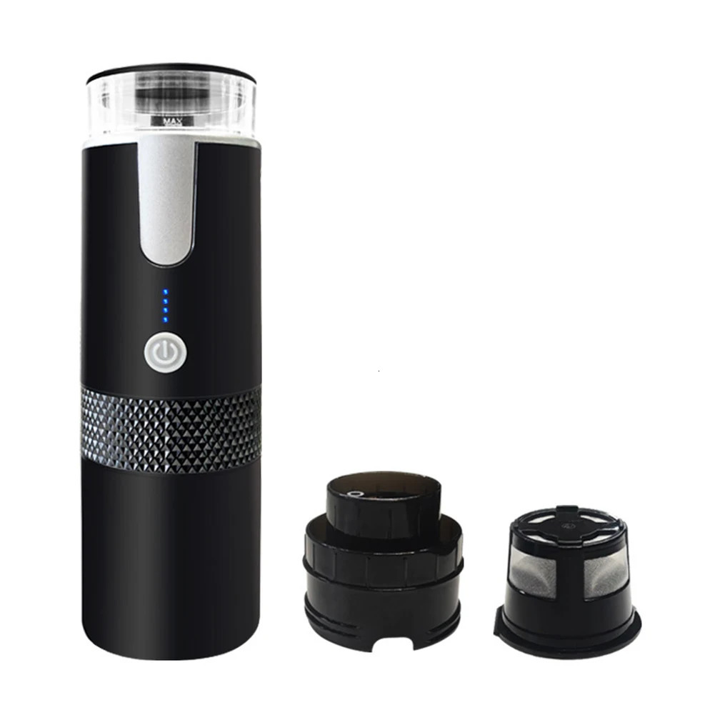 170ML Maker Portable Automatic hine Wireless Compatible with Capsule Ground Coffee for Camping Travel Hiking 240704