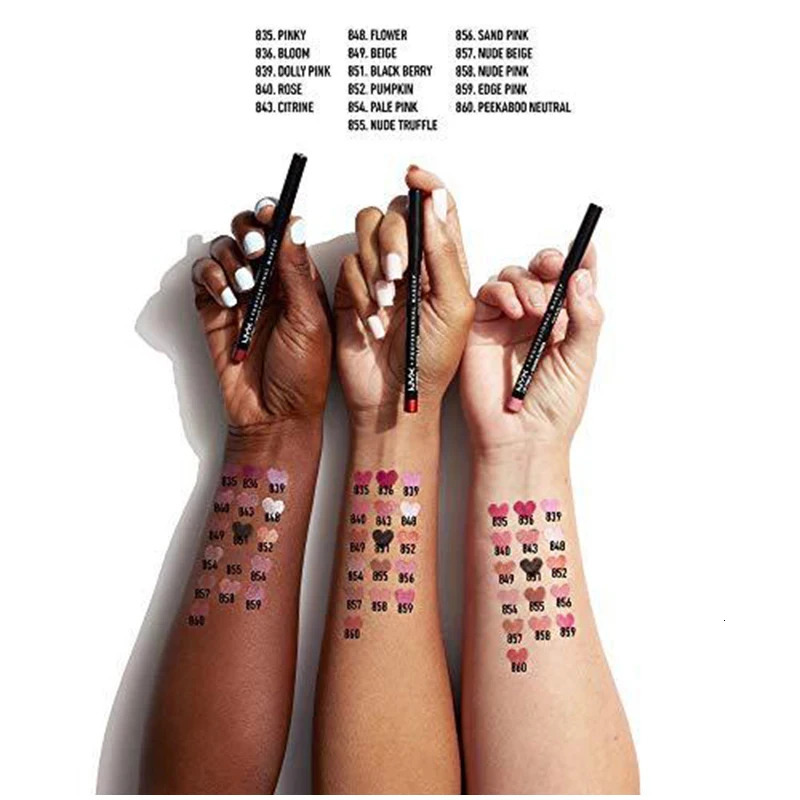 Slim Lip Pencil Lip Color Durable Waterproof lipliner Lipliner Sexy Dumb Gloss Pencil Improve Lip Shape Lipstick Makeup 240705
