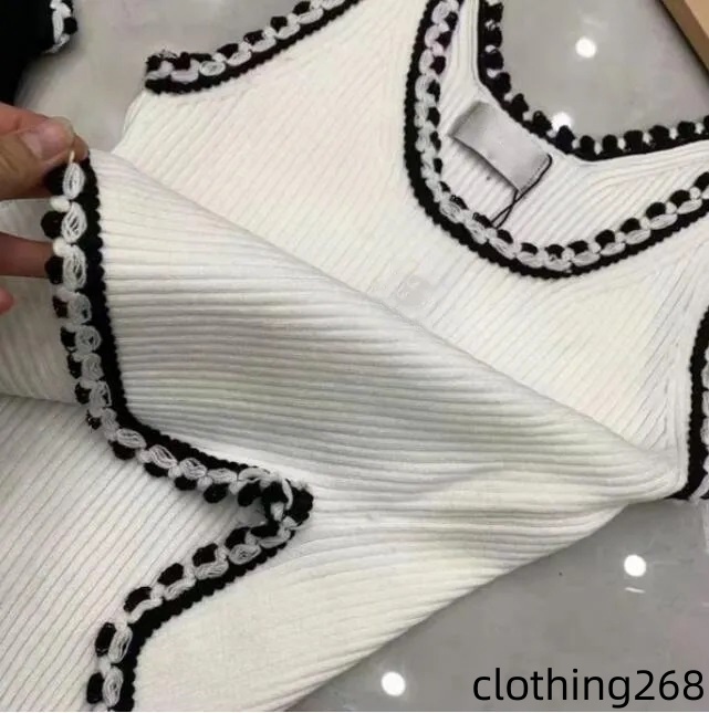 Anagram-embroidered Women Tanks Camis cotton-blend tank tops Two letters Designer Skirts Yoga Suit Dress bra Vest Ladies solid Vintage T Shirt Femme 25ess