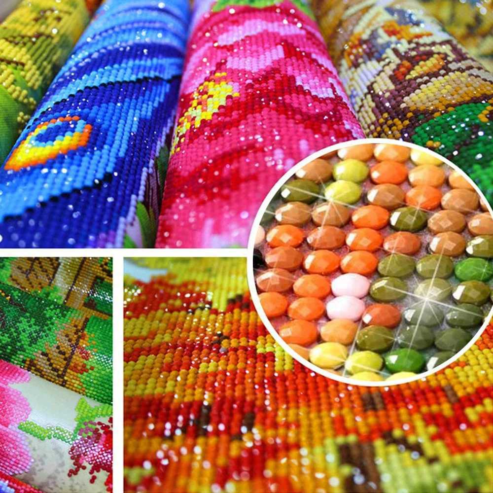 Paintings DIY 5D Diamond Painting Sunset Scenery Full Round Mosaic Landscape Picture Cross Stitch Kit Art Rhinestone Home Decor GiftL476