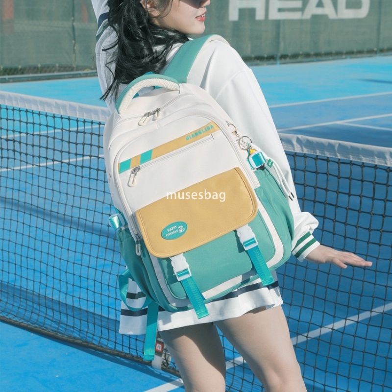 High quality women's fashionable new style simple and large capacity primary school girls backpack junior high school students backpack trendy in