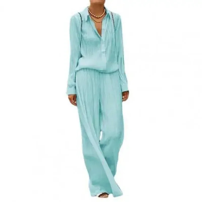 Women Office Lady Blazer Shirts and Pant 2 Piece Set TwoPiece Suit Single Breasted High Waist Ladies Outfit 240702