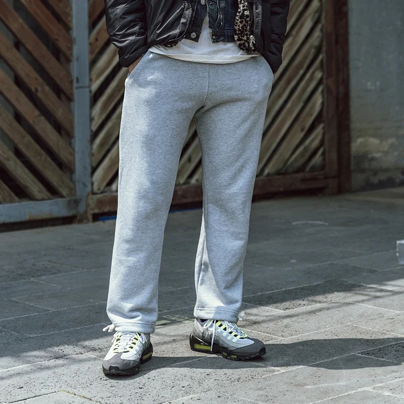 Non Stock Mens Heavyweight Sweatpants Leisure Cotton Jogger Workout Active Pants 240701