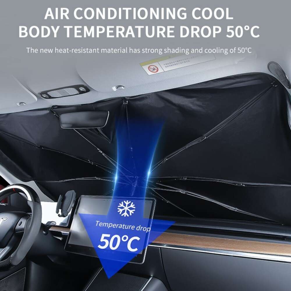 2025 new Car Windshield Sunshades Cover For Tesla 3 Model Y 2023 Foldable Shade Umbrella Sunblind Front Window Sun Protection