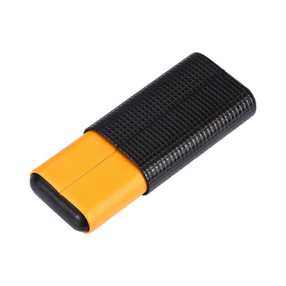 Cigar Accessories Portable Cedar Wood Case Leather 2/3 Tube Cigars Box Travel Humidor Smoking Tool Drop Delivery Home Garden Household Ot2Mw
