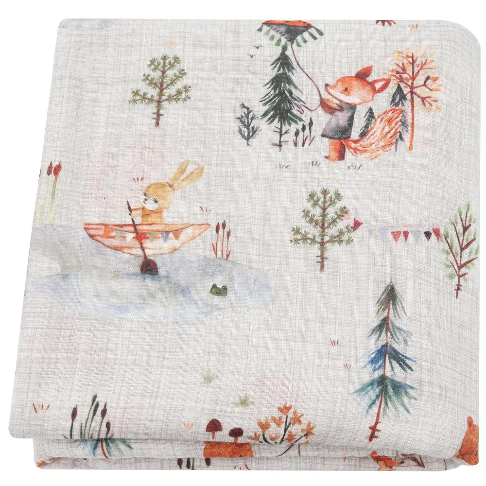 Muselina Bebe Algodon 120 X 120cm Cotton 2 Layers born Baby Bath Towel Wrap Muslin Swaddle Blankets 47 Inches 240703