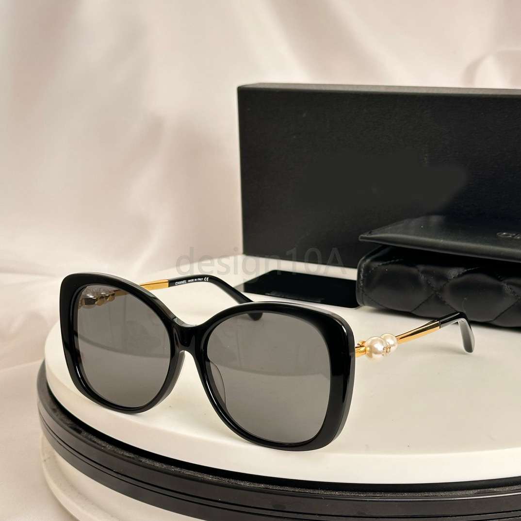sunglasses designer sunglasses channellls Sunglasses for women Classic oversize Eyeglasses cat eye frame Outdoor Beach Sun Glasses Optional Pearl frame Pearls