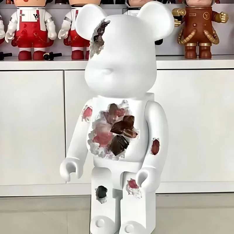 Novelty Items Decorative Objects Figurines Creative Crystal Violent Bear Large Ornament Floor-standing Erosion Internet Celebrity Living Room z241111