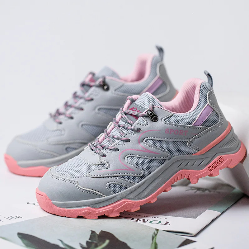 Fashion Safety Shoes Women Steel Toe Shoes Men Comfortable Work Sneakers Men Lightweight Work Boots Indestructible Work Shoes 240702