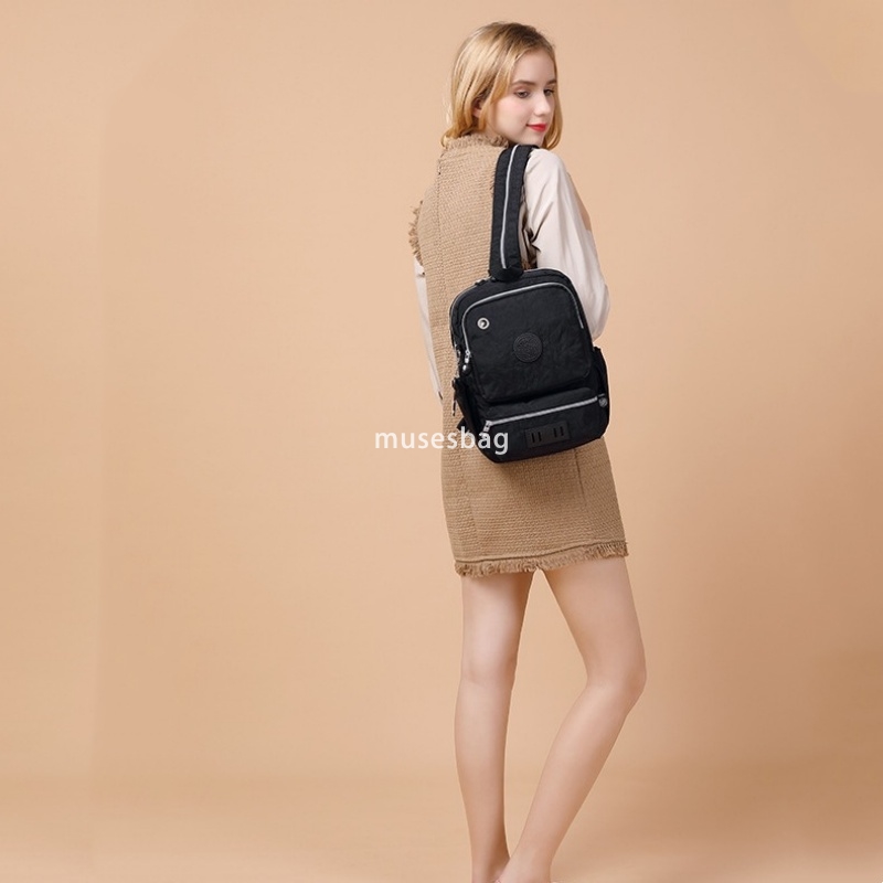 Extra high men's and women's fashionable dual-purpose bag one shoulder convertible nylon waterproof practical backpack classic multifunction