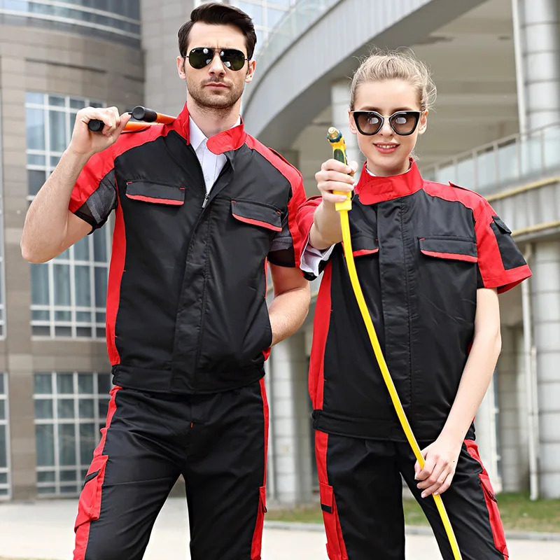 Working Clothing Workwear Men Women Worker Coveralls Workmen Uniforms Car Repairmen Workshop Fashion Work Suit Mechanical Jacket 240704
