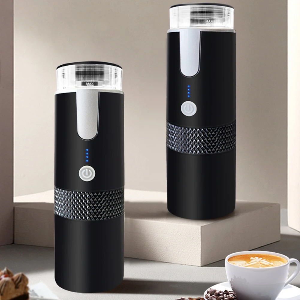 170ML Maker Portable Automatic hine Wireless Compatible with Capsule Ground Coffee for Camping Travel Hiking 240704