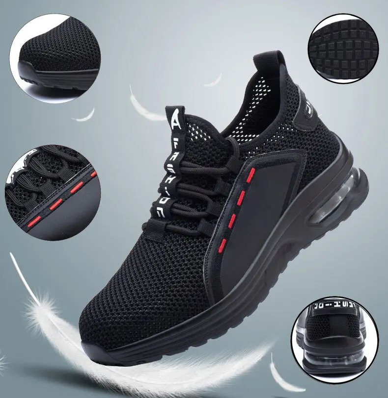 Safety Shoes Work Shoes Steel Shoes Toe MENS Strike Test Indestructible Work Boots Are Safe and Light in Weight. 240702