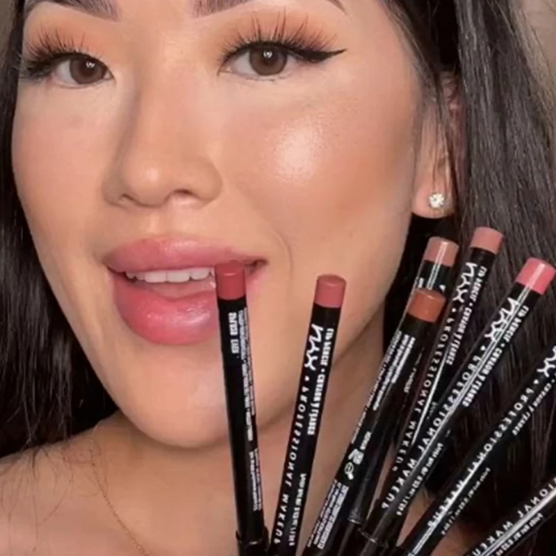 Slim Lip Pencil Lip Color Durable Waterproof lipliner Lipliner Sexy Dumb Gloss Pencil Improve Lip Shape Lipstick Makeup 240705