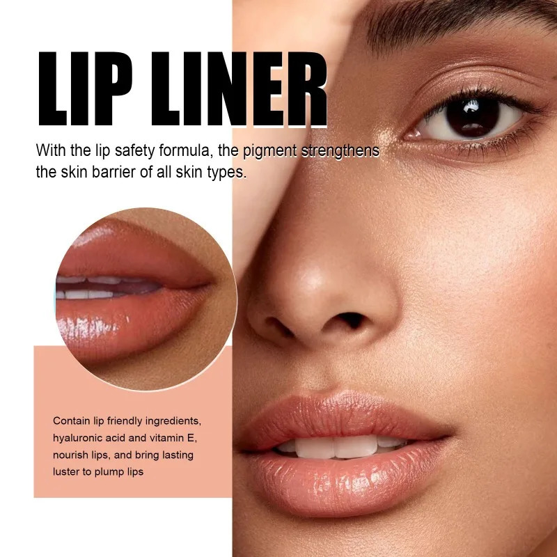 3 Color Peel Off Lip Liner Tattoo Lipgloss Waterproof Long Lasting Matte Lip Ink Lip Tint Sexy Red Brown Contour Lipliner Makeup i240705