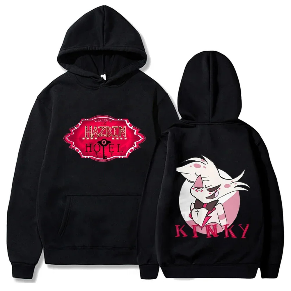 Hoodie Y2k Men Women Hazbin els Anime Clothes Streetwear Hoodies Funny Alastor Print Sweatshirt 240702