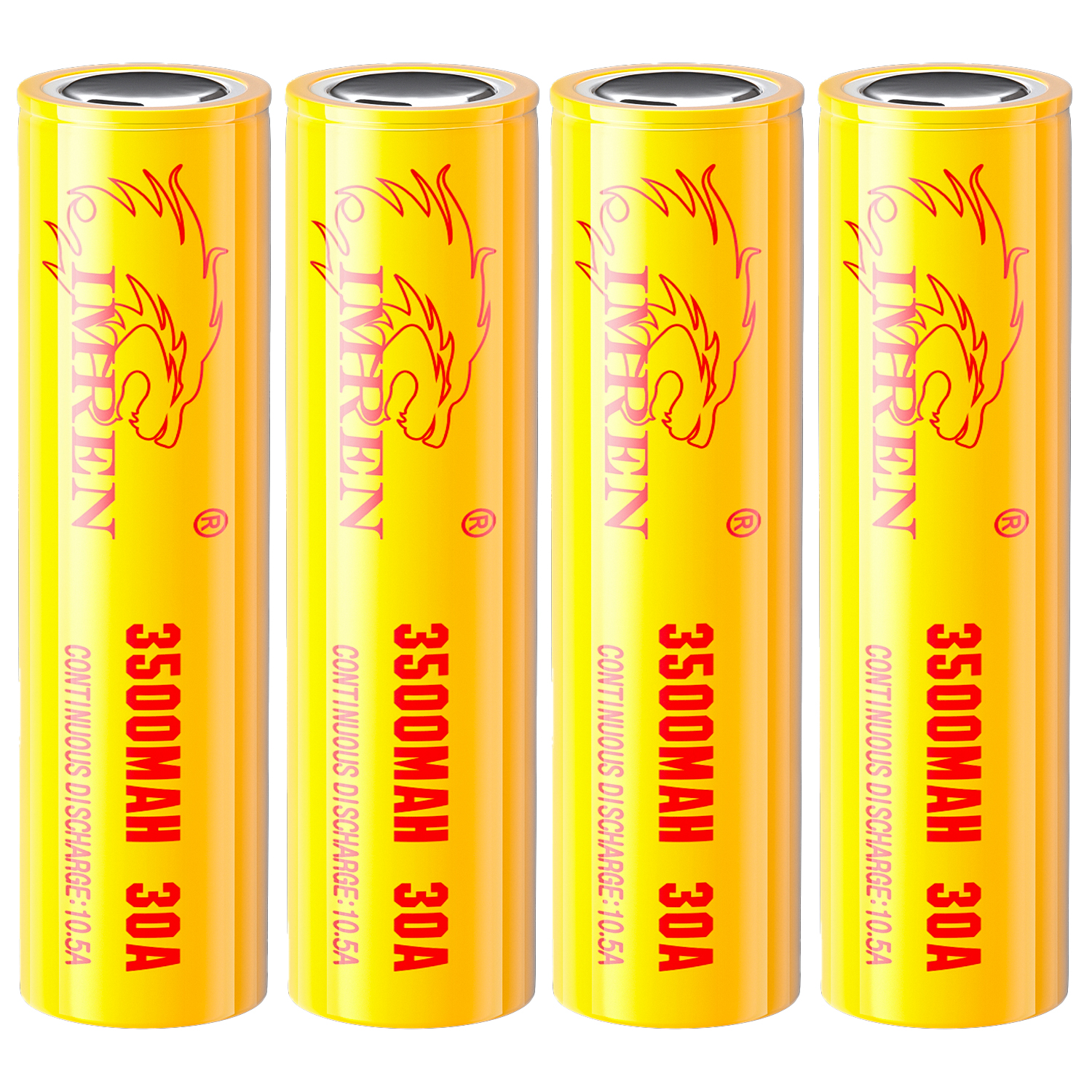 IMREN Original Authentic 18650 Battery IMR18650 3500mAh 3.7V IMR 18650 Li-ion Batteries for Flashlight
