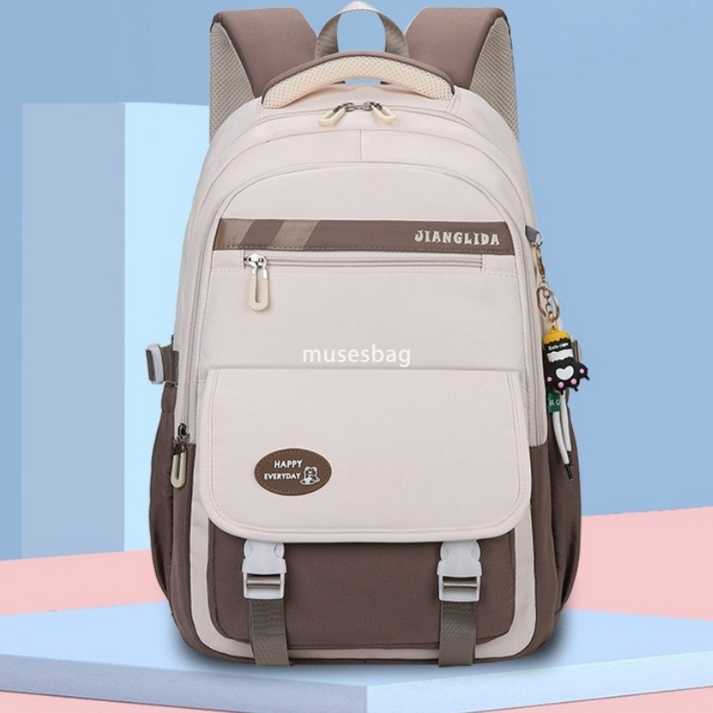 High quality women's fashionable new style simple and large capacity primary school girls backpack junior high school students backpack trendy in
