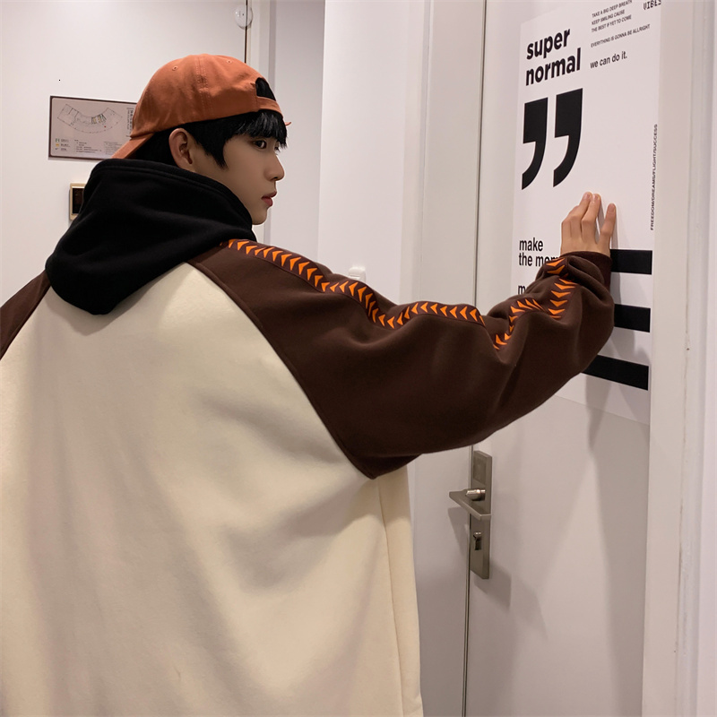 The main promotion is the men's trendy stand up collar new minimalist artistic casual hoodie with a public jacket F7.6#83.3