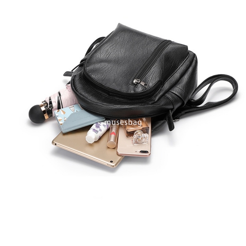 Designer women's atmospheric backpack new trendy Korean version versatile fashion leather classic backpack practical large capacity travel backpa
