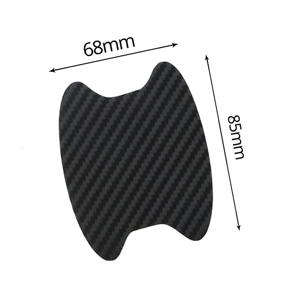 1Set 3D Car Doors Sticker Carbon Fiber Scratches Resistant Cover Auto Handle Protection Film Exterior Styling Accessories Tools