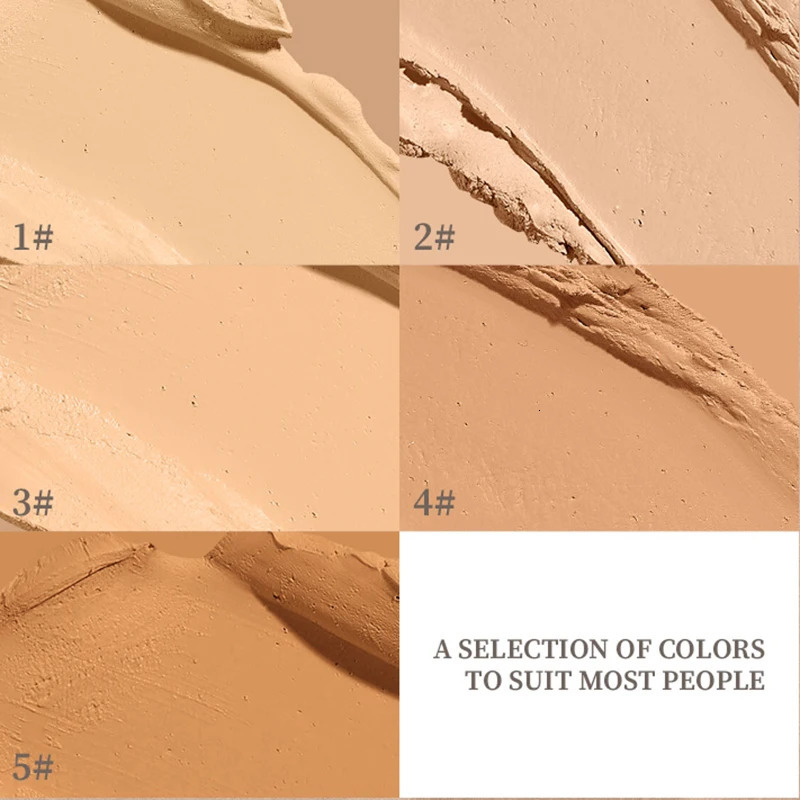 Soft Bristles Foundation Stick Full Coverage Acne Spot Dark Circle Moisturize Concealer Cream Face Makeup Bulti-in Applicator 240705
