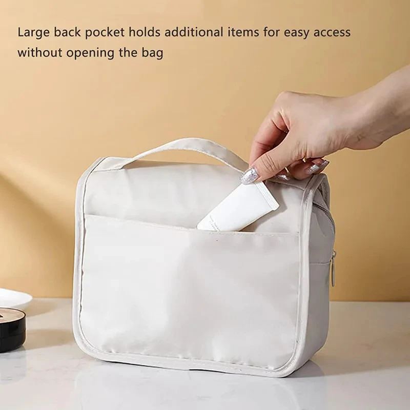 Travel Makeup Bag Waterproof Toilet Organizer High Quality Womens Necesser Bathroom Hook Washing Bag Hook Makeup Storage Bag 240704