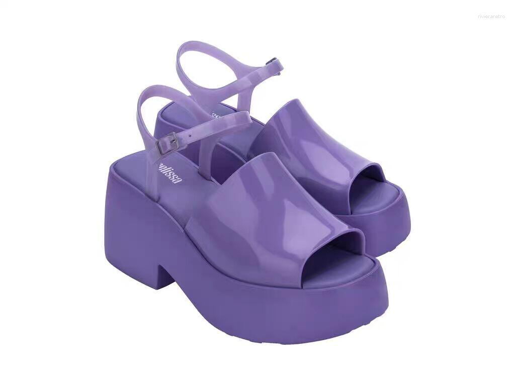 Sandals Melisa Women's Shoes Summer Roman Platform Open Toe Wedge Jelly