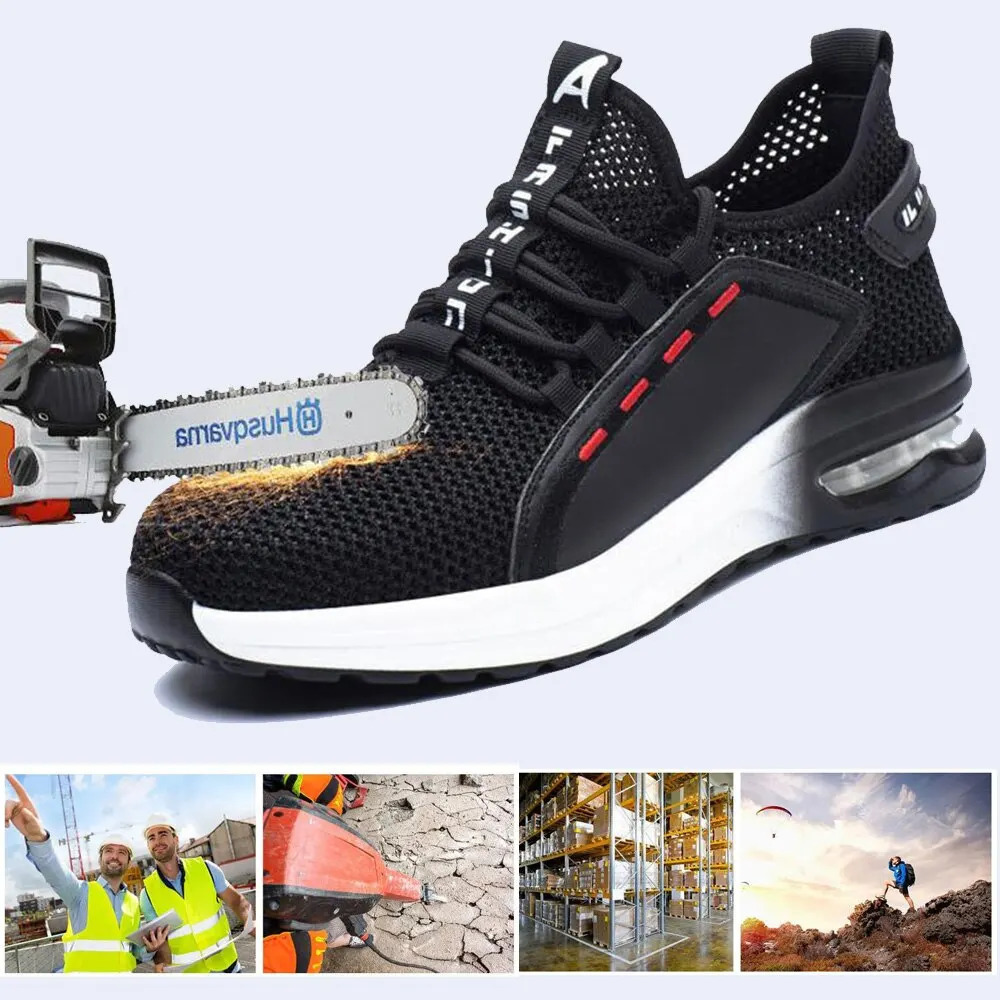 Safety Shoes Work Shoes Steel Shoes Toe MENS Strike Test Indestructible Work Boots Are Safe and Light in Weight. 240702