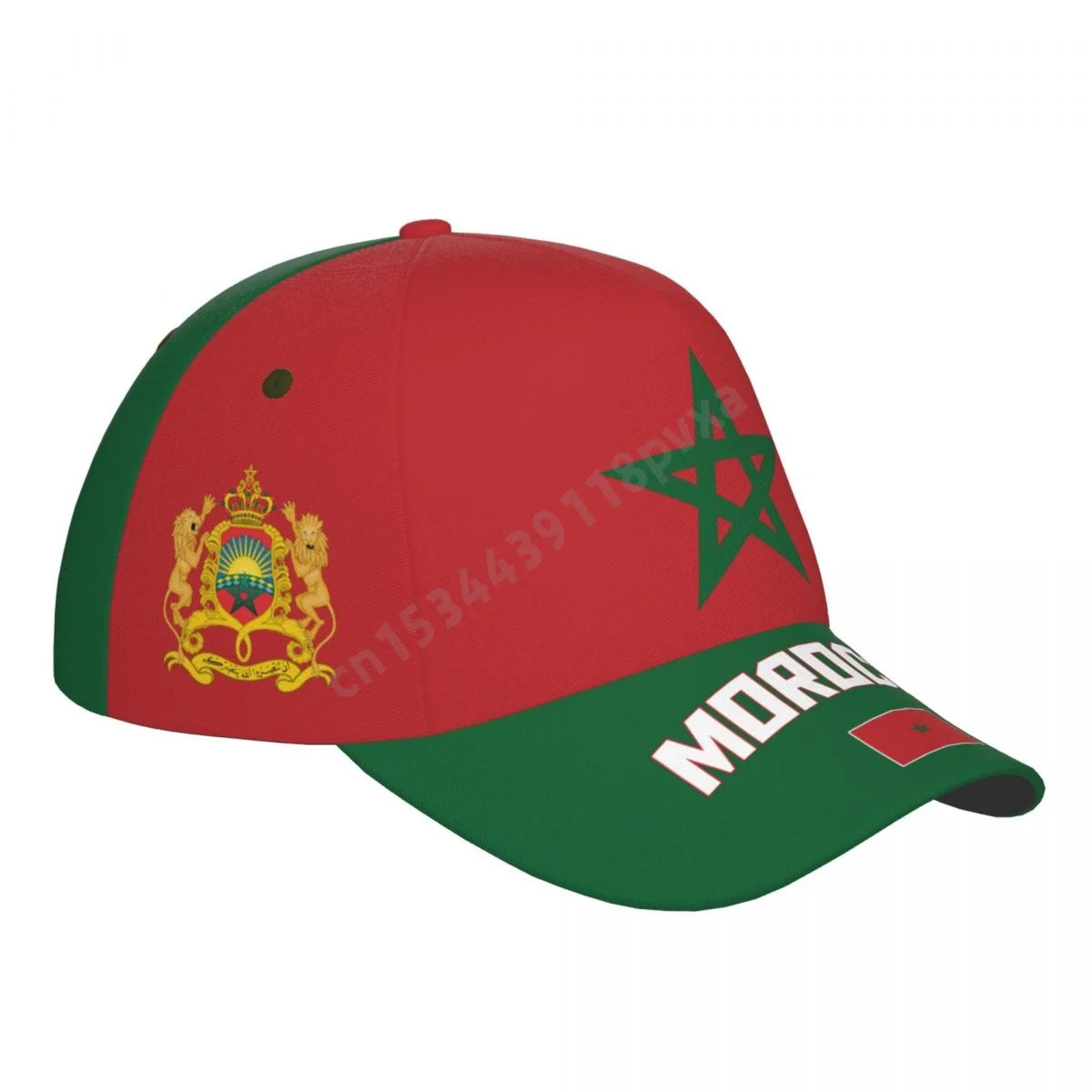 Unisex Morocco Flag Cool Moroccan Adult Baseball Cap Patriotic Hat for Baseball Soccer Fans Men Women 240625