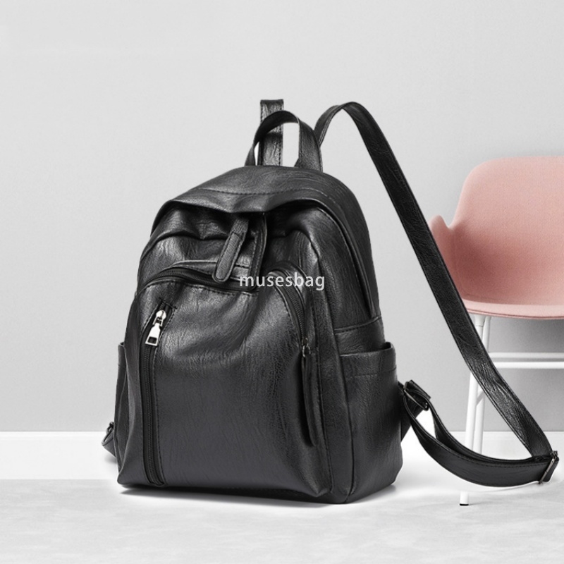 Designer women's atmospheric backpack new trendy Korean version versatile fashion leather classic backpack practical large capacity travel backpa